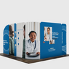 3x3m Magnetic Fabric Booth Wall with Modular Panels