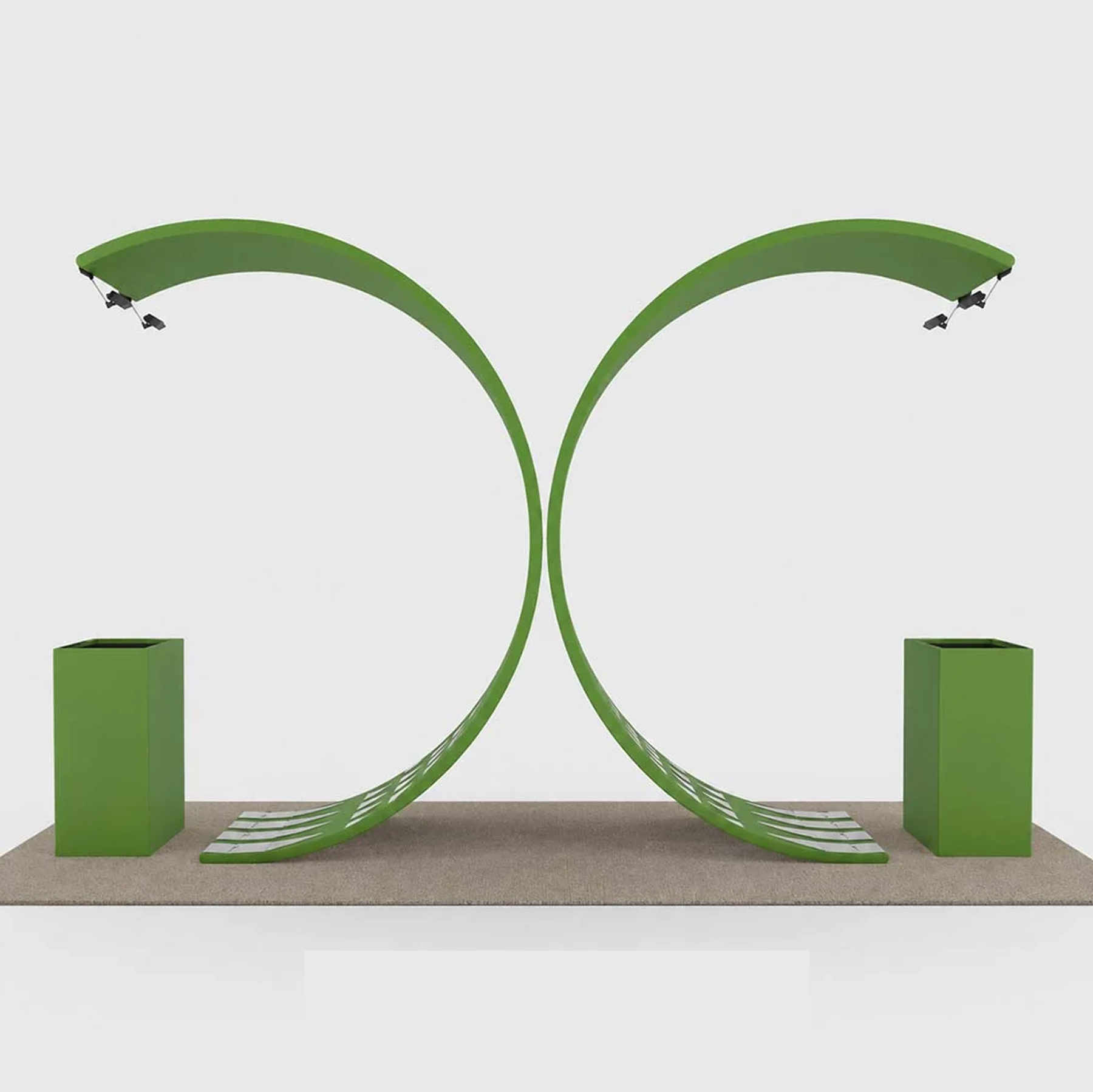 3x6m C-Arch Booth Kit with 2 Counters