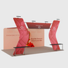 6x3m Booth Kit with 6m Backwall, V-Shape Shelving & Sign