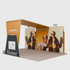 6x3m Booth Kit with 6m Backwall, Overlap Stands & Arch