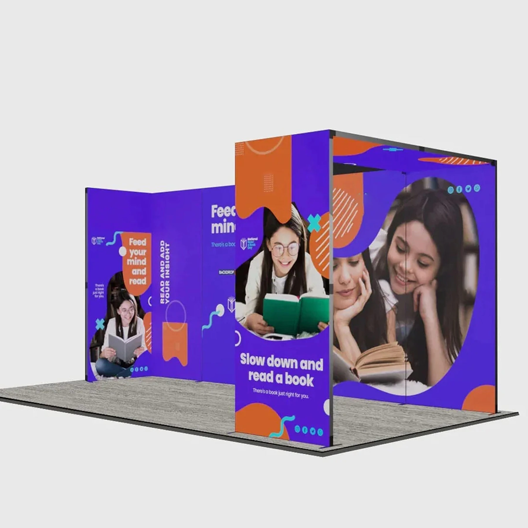 6m Folding SEG Booth Kit with Arch & Corner Sidewall