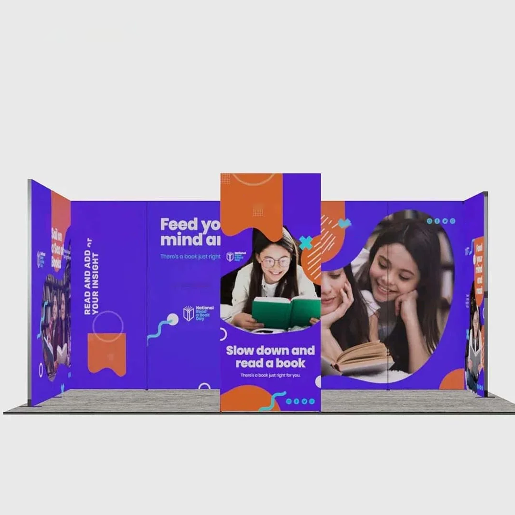 6m Folding SEG U-Shape Booth Kit with Arch Header