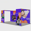 6m Folding SEG Backwall Kit with Arch Header