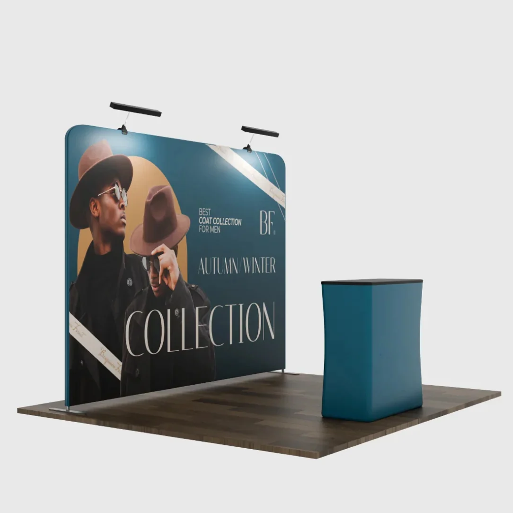 3x3m Straight Exhibit Pro 3-in-1 Display Kit with Illume Lights