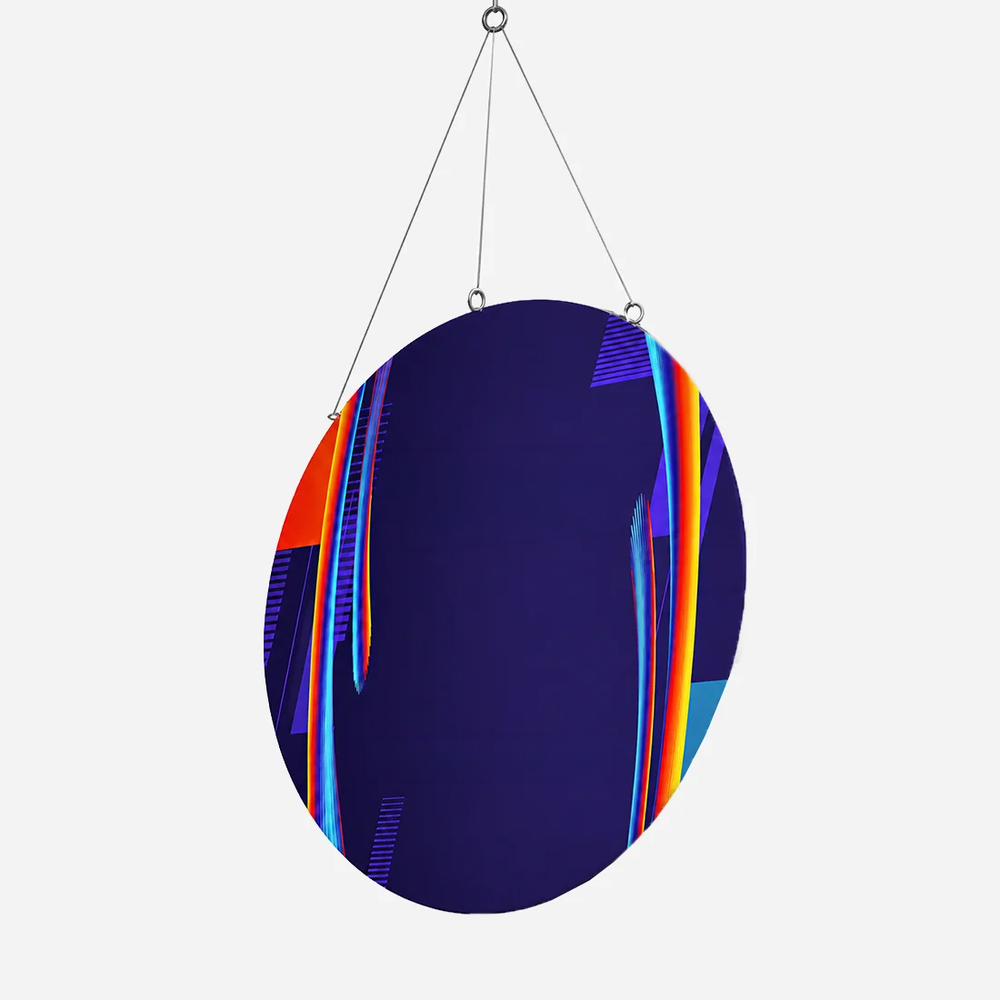 Vertical Hanging Disc Banner