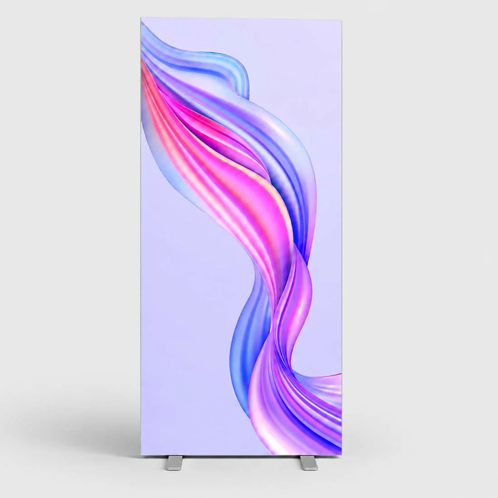 Non-Backlit SEG Fabric Media Wall - 1m W x 2m H