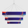 Tiered Square Hanging Banner