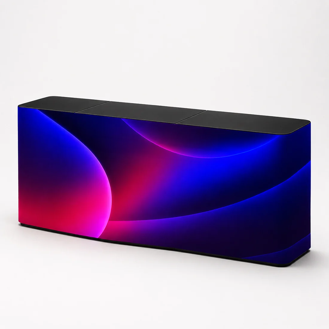 Backlit Premium Fabric Counter Display – 1m/1.2m/1.8m W