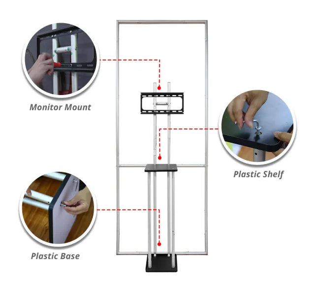 Portable Exhibit Display - S shape