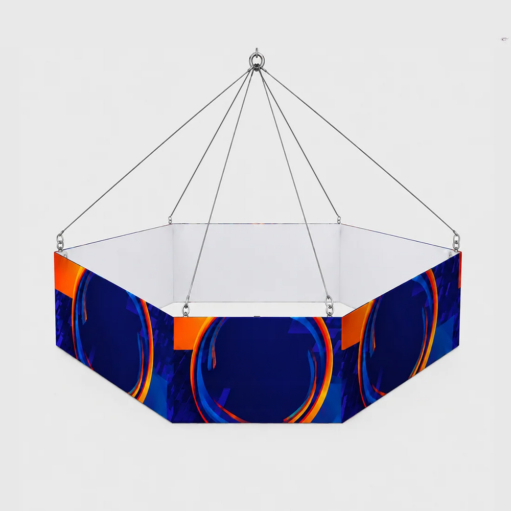 Sky Tube Hexagon Hanging Banner