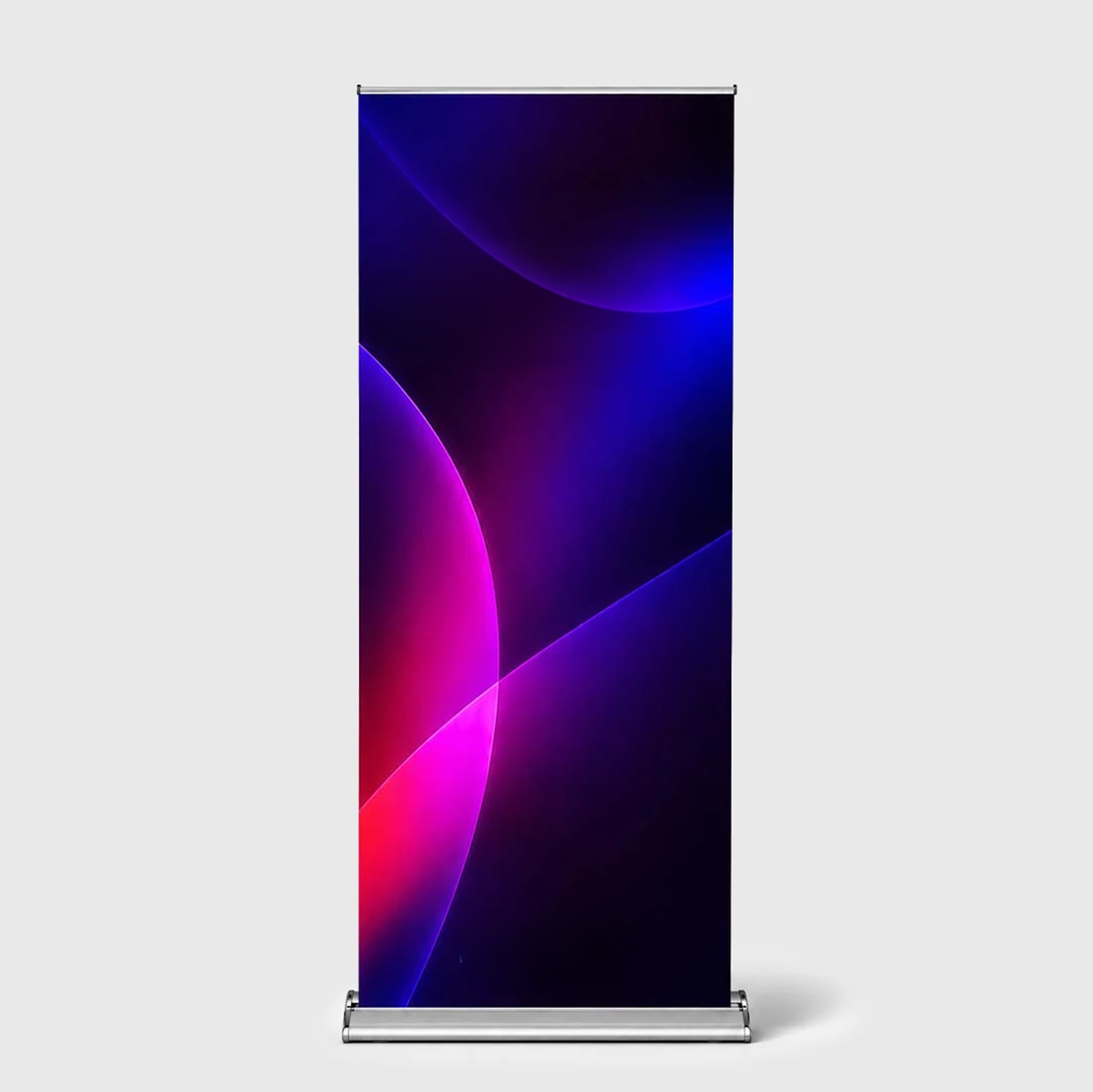 Silver Step Fabric Roll Up Banner