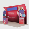 6x3m Booth Kit with Curved Towers, Shelving & Hanging Sign