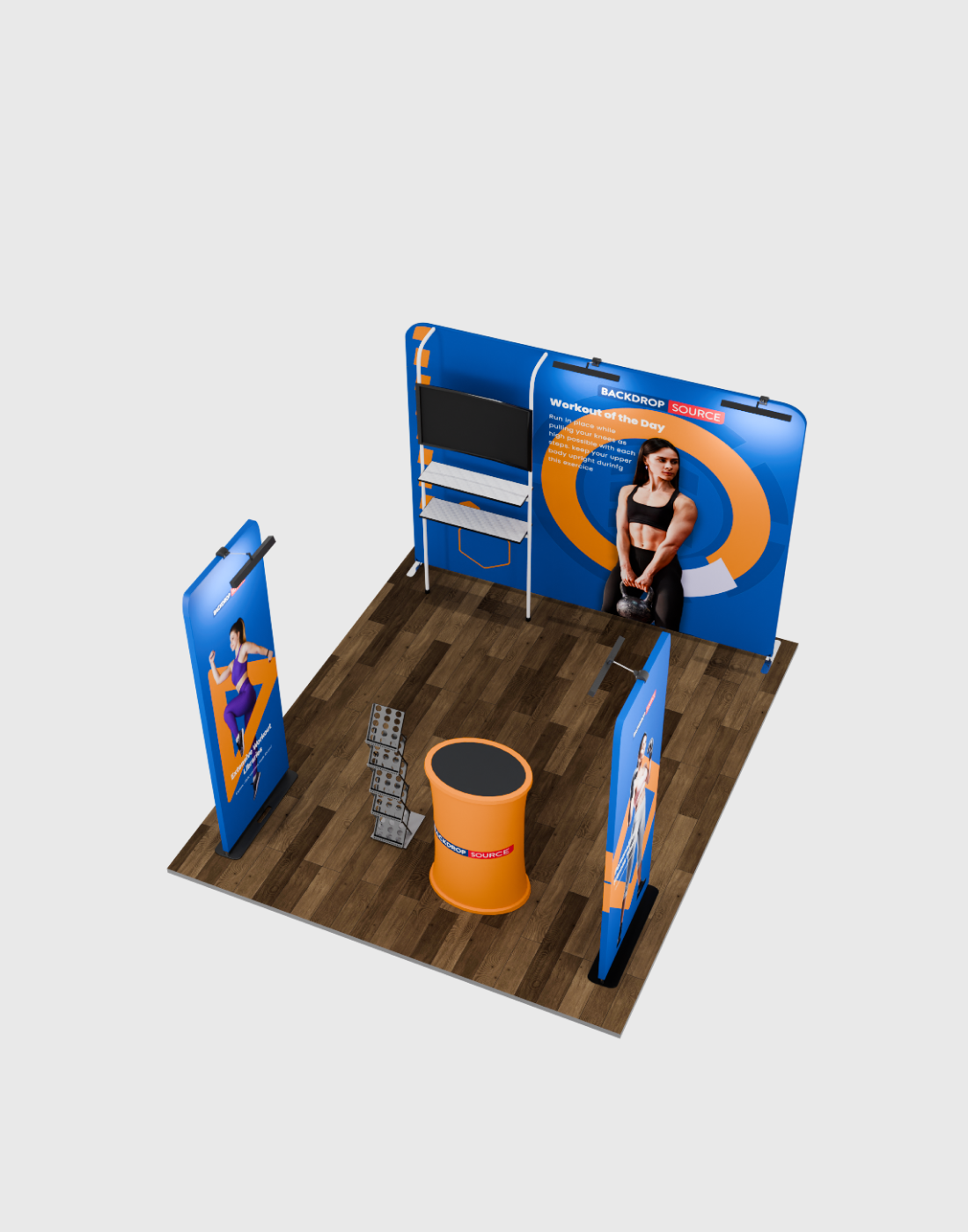 Kit de exhibición premium para stands de 3m de ancho