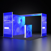 Backlit SEG Corner Booth Kit with L-Arch & Lightbox Counter