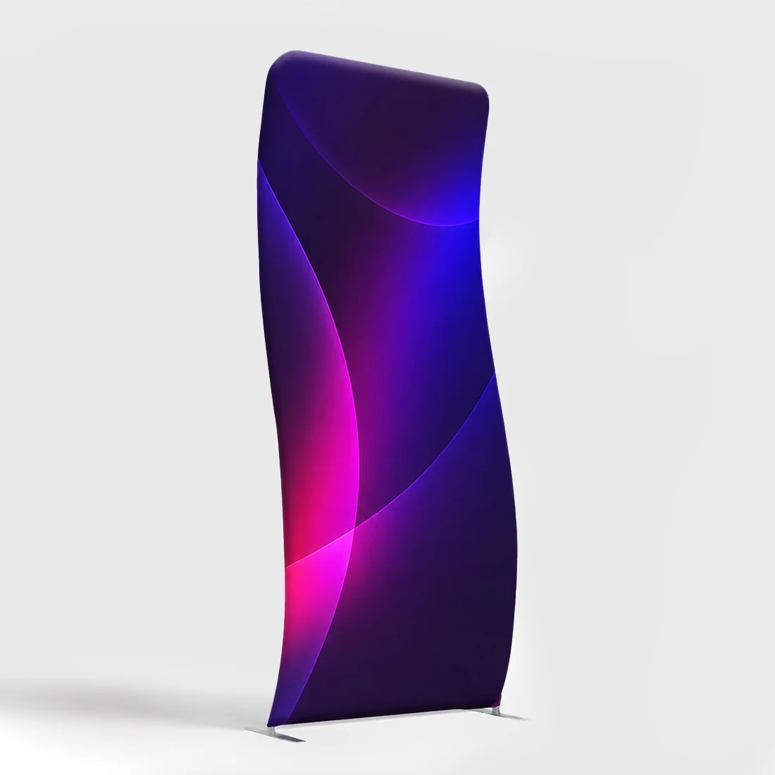 Vertical S-Shaped Fabric Banner Display
