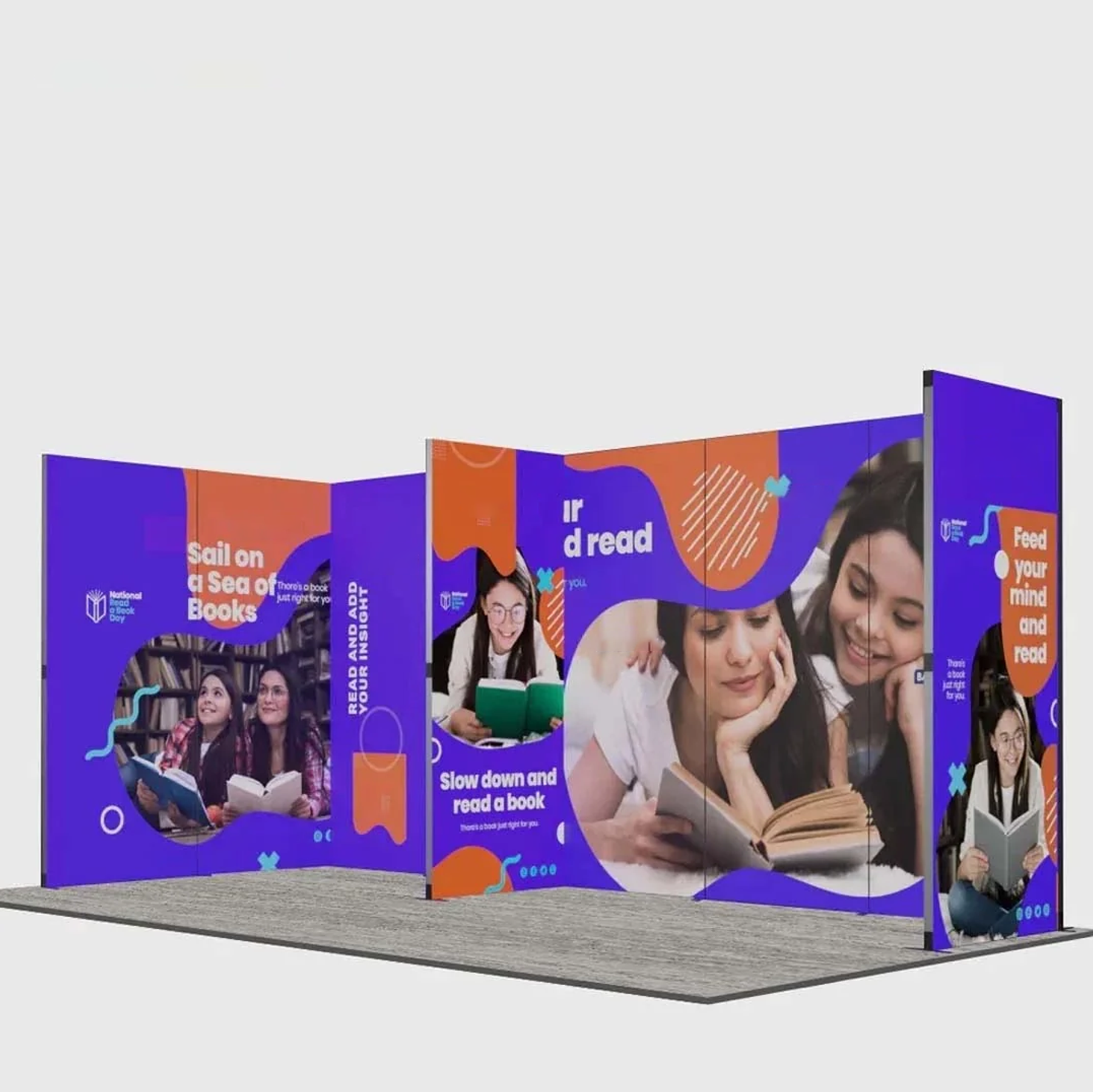 6m Folding SEG U-Shape Booth Kit with Centre Divider