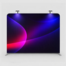 Premium Straight Fabric Wall with LED Spotlights