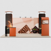 6x3m Straight Backdrop with 3D Wall & Arch Exhibition Kit