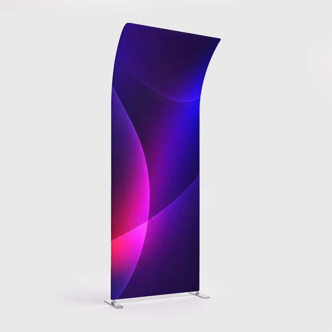 Portable Curved Fabric Exhibit Display