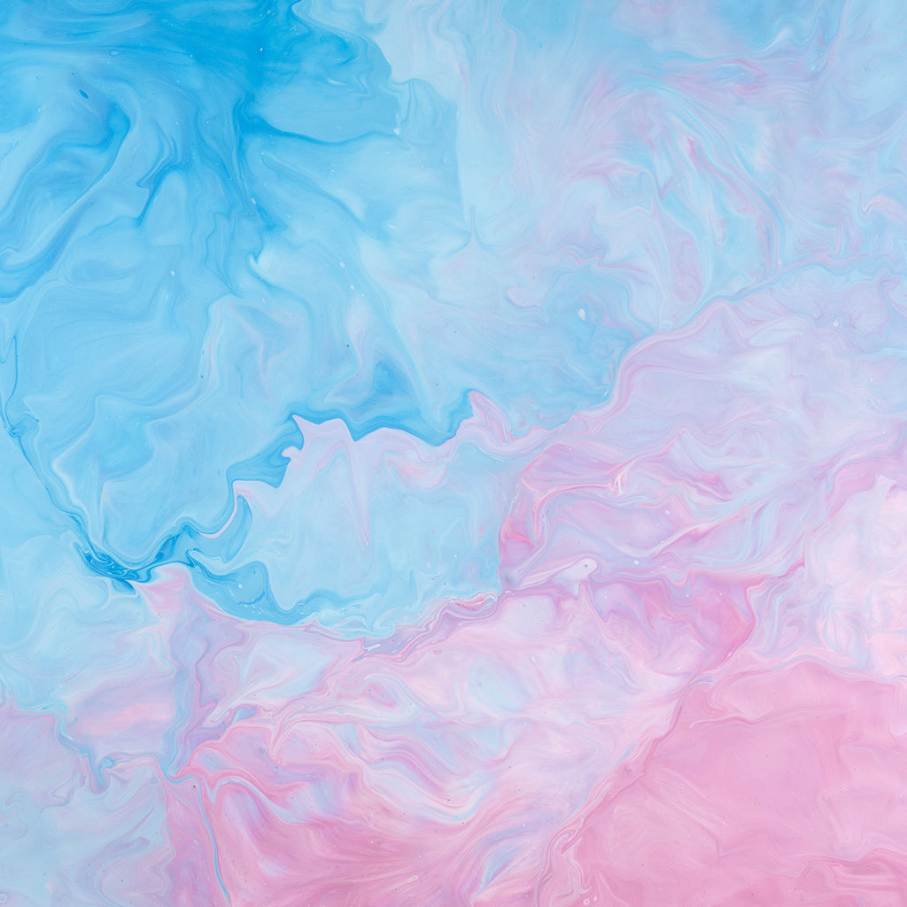 Pink and Blue Abstract Painting Backdrop