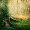 Magical Fantasy Fairy Tale Scenery of Tree House