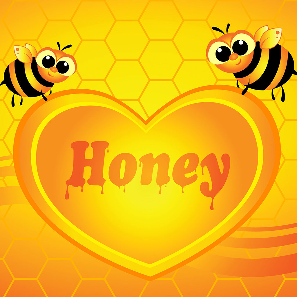 Bees with Honey Heart