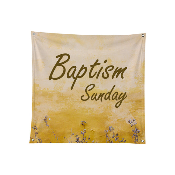 Pancarta de poliéster del domingo del bautismo