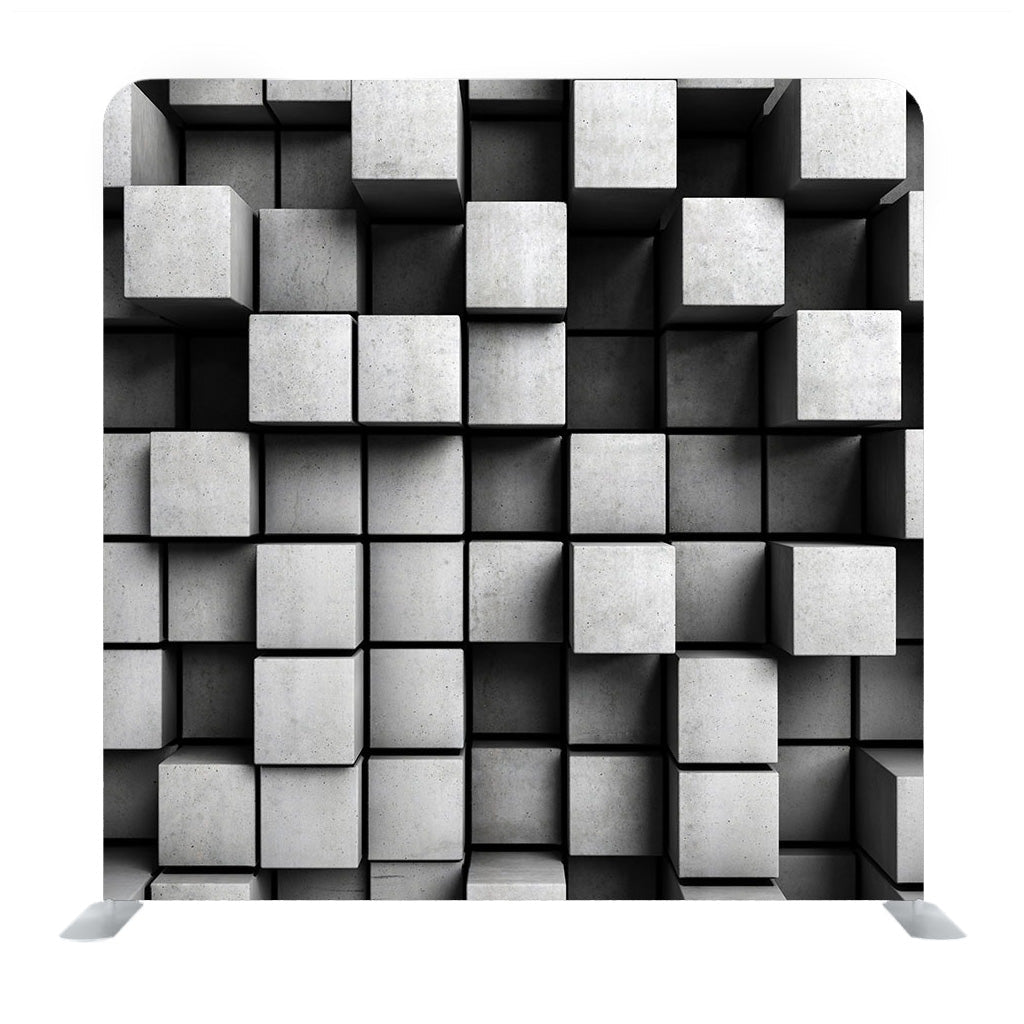 3D Geometric 3D Cubes Media Wall