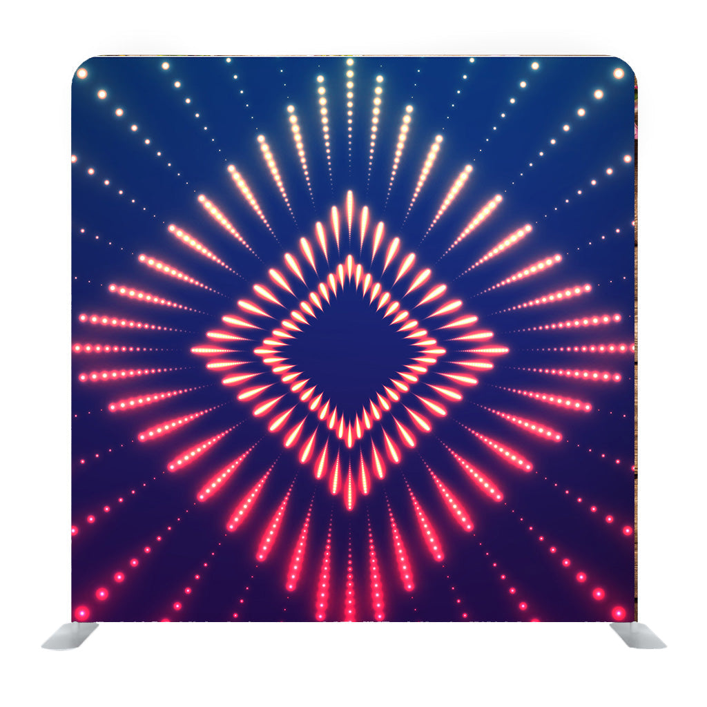 Abstract Square Glittering Lights Media Wall