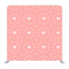 Baby pink heart pattern with pink backdrop