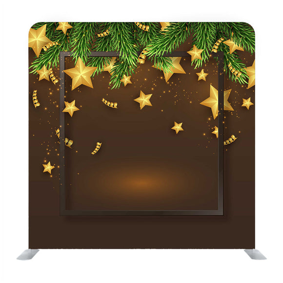 Card With Golden Stars Art Media Wall