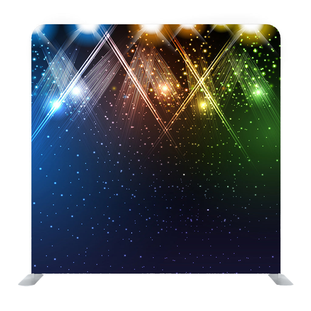 Colorful Spotlights On Stage Media Wall