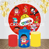 Comic Character Themed Event Party Round Backdrop Kit