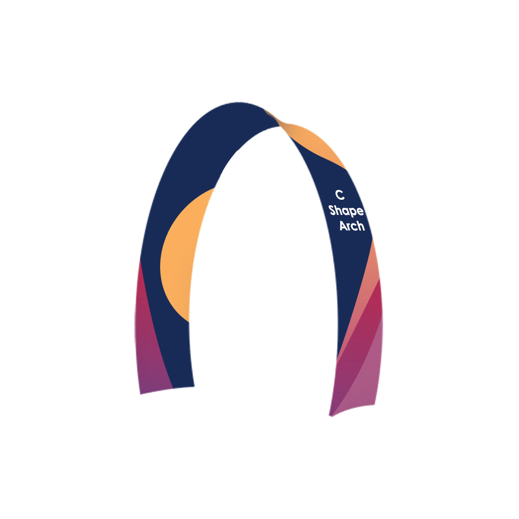 Arco de tela de tensión en forma de C