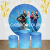 Frozen Princess Themed Event Party Round Backdrop Kit