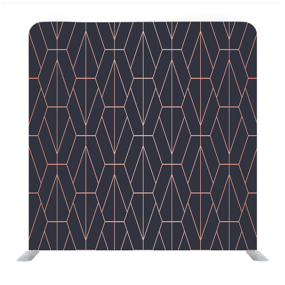 Geometric Copper Pattern Media Wall