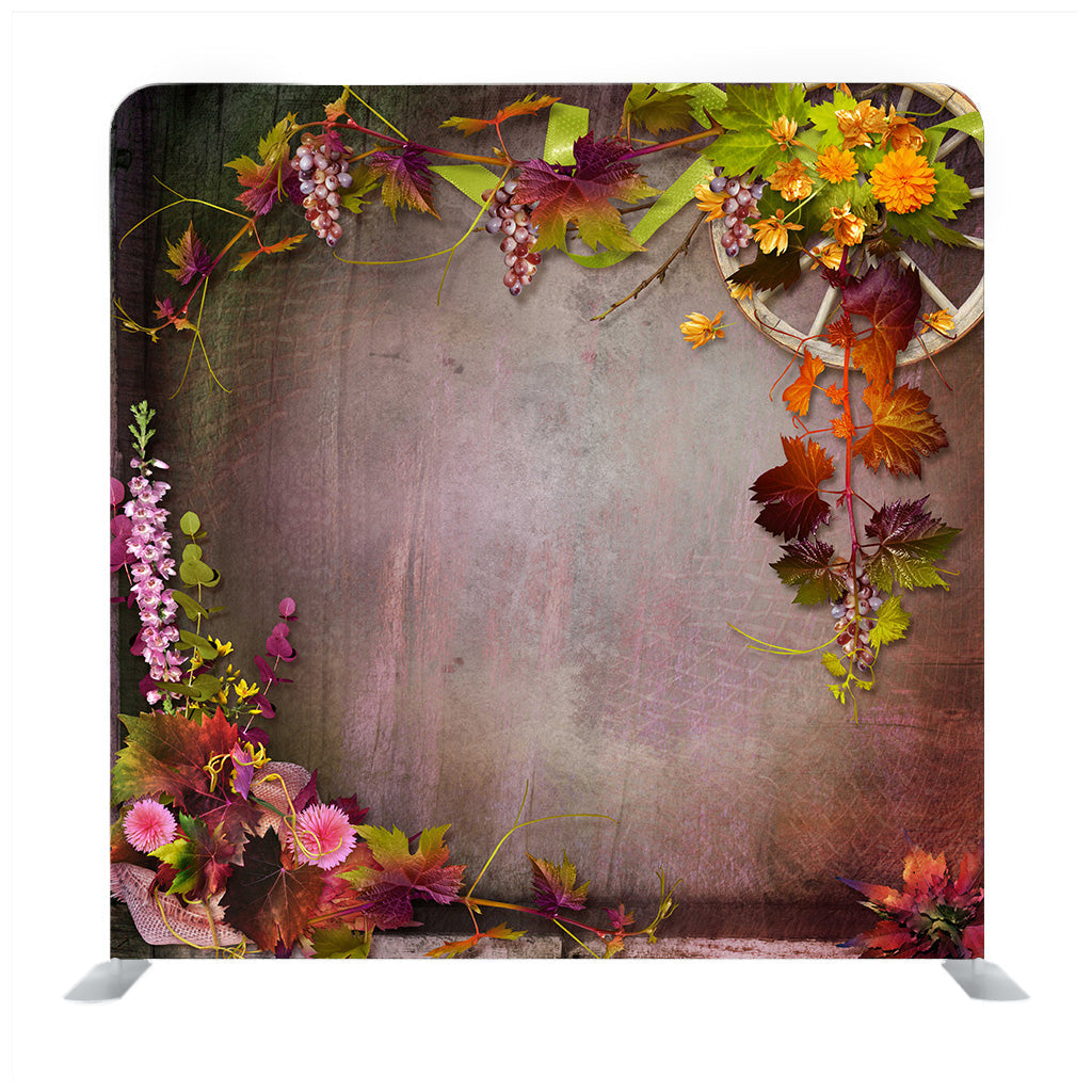 Grapevine Flower Decor Media Wall