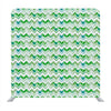 Green And White chevron pattern Backdrop