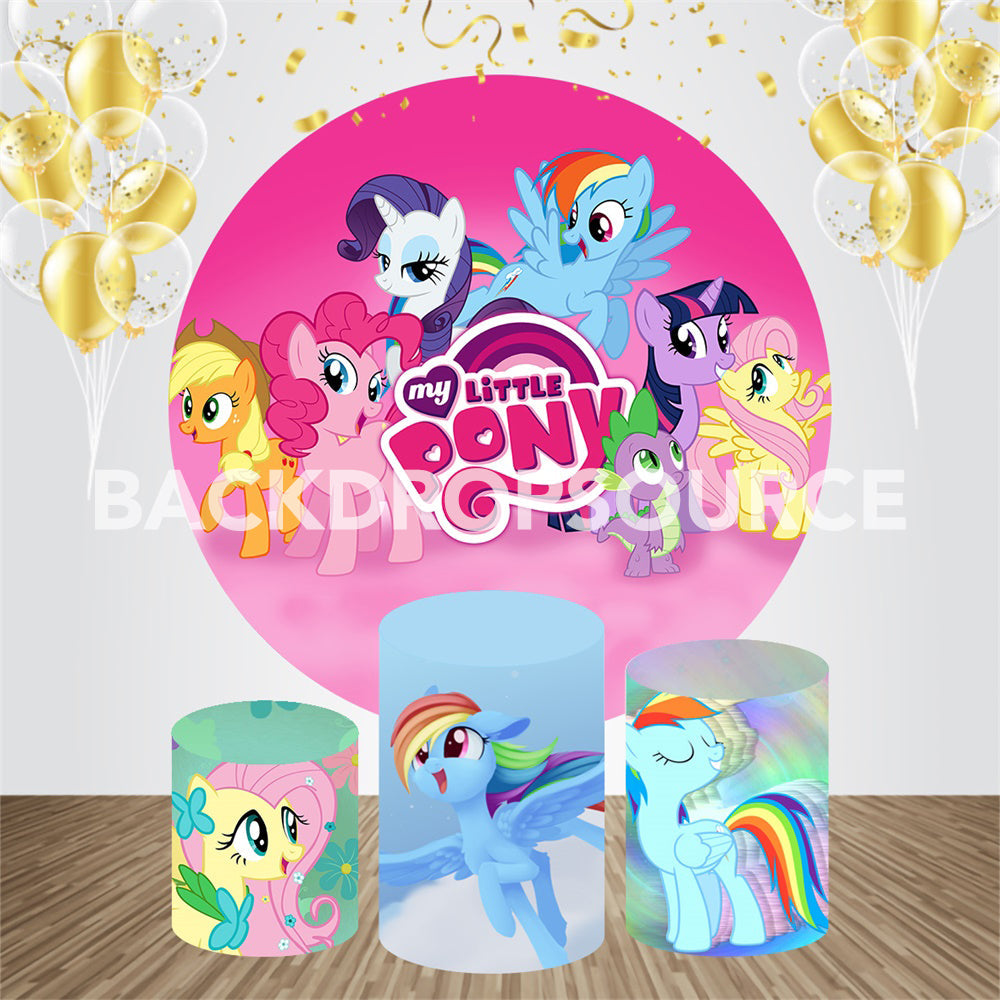Unicorn  Event Party Round Backdrop Kit