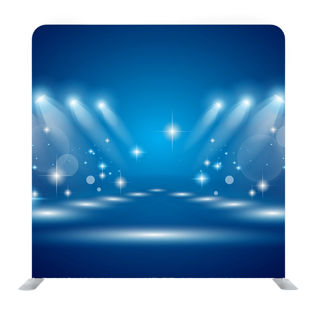 Magic Spotlights With Blue Rays And Glowing Effect Background Media Wall