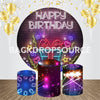 Lighting Themed Birthday Event Party Round Backdrop Kit