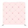 Pattern of Pink Hearts and Arrows on Paper with Watercolor Texture Media wall