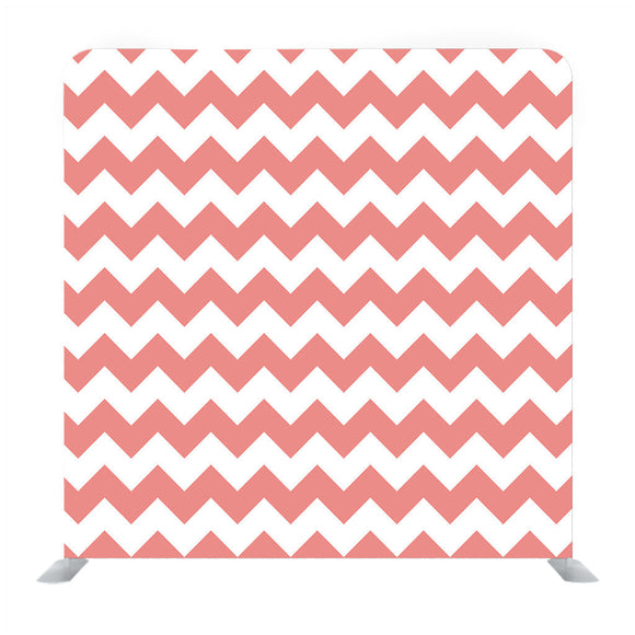 Pink And White Zig Zag Pattern Media wall
