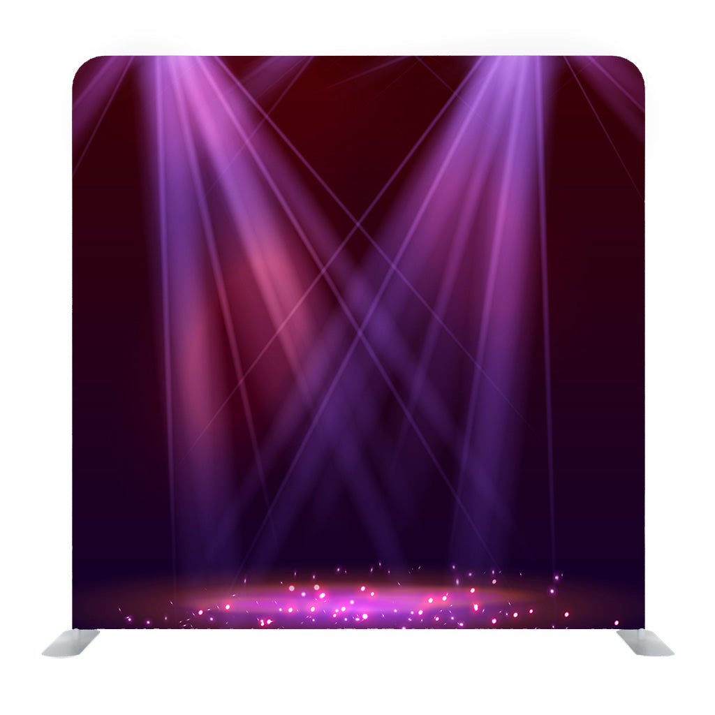 Pink Spotlight on stage with Smoke and Light Media Wall