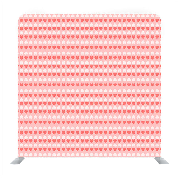Pink background with baby pink and white heart pattern Media wall