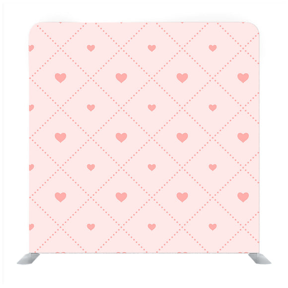 Pink  hearts on baby pink background Media wall