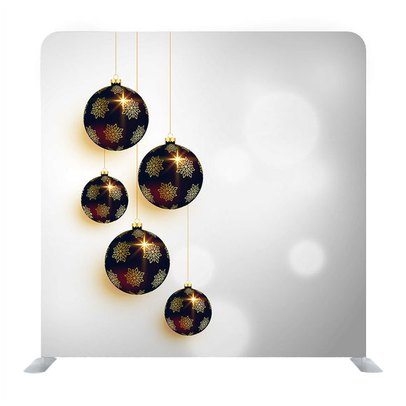 Premium Christmas Hanging Balls Diseño de tarjetas de felicitación Media Wall