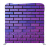 Purple brick wall design Media wall