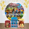 Roblox Themed Event Party Round Backdrop Kit