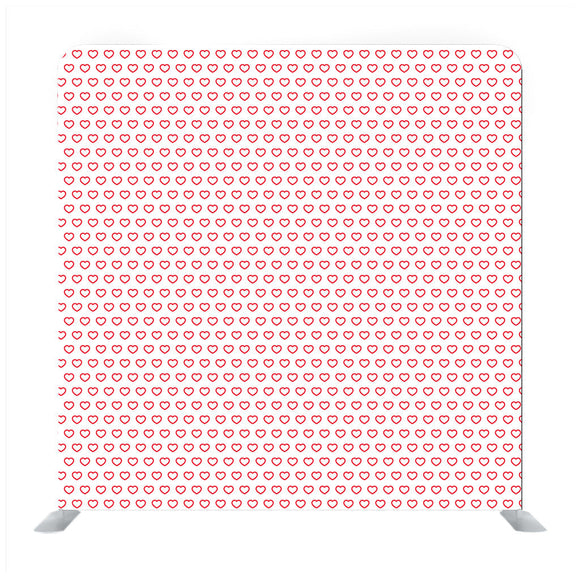 Red Tiny Heart Pattern  with White Background Media wall